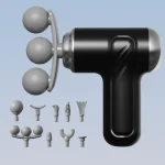 Facia Gun Pro Light Age Wireless Massage Gun 6 Speed Myofascial Therapy Device with Multiple Heads - Image 10