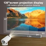 Android Smart Projector HY300 4K Home Theatre WiFi Bluetooth portable mini Projector - Image 8